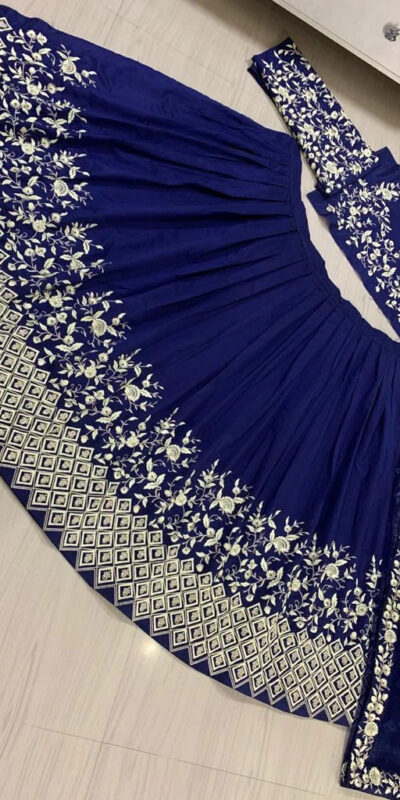 AS 38 Blue Set : 1 Blouse :: 1 Lehenga :: 1 Dupatta Lehenga : Smooth Silk Duppta : Soft Net. 1699/designer embroidery lehenga choli for women | Bollywood Lehenga, Creative Lehenga, Designer Lehenga, Embroidered Lehenga, Lehenga, Party Wear Lehenga