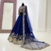Blue Color Tapeta Silk Heavy Embroidered Work Lehenga Choli