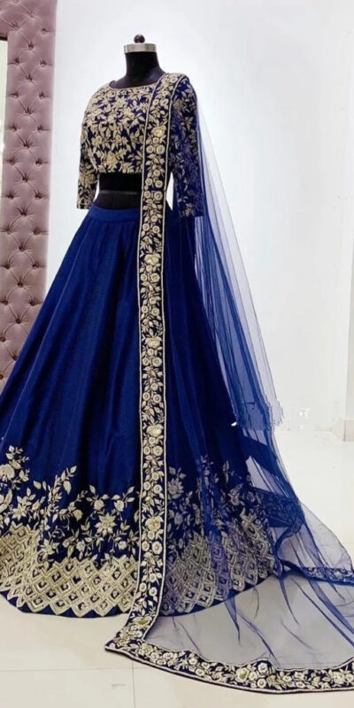 AS 38 Blue Set : 1 Blouse :: 1 Lehenga :: 1 Dupatta Lehenga : Smooth Silk Duppta : Soft Net. 1699/designer embroidery lehenga choli for women | Bollywood Lehenga, Creative Lehenga, Designer Lehenga, Embroidered Lehenga, Lehenga, Party Wear Lehenga