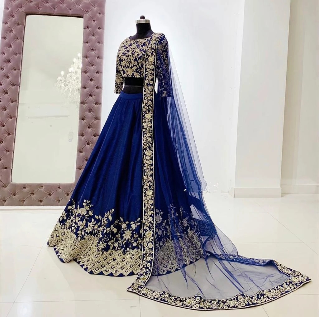 AS 38 Blue Set : 1 Blouse :: 1 Lehenga :: 1 Dupatta Lehenga : Smooth Silk Duppta : Soft Net. 1699/designer embroidery lehenga choli for women | Bollywood Lehenga, Creative Lehenga, Designer Lehenga, Embroidered Lehenga, Lehenga, Party Wear Lehenga