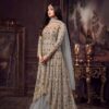 Maisha Women's Wear Off White Color Heavy Net Embroidered Stone Work Sharara Suit