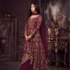Maisha Women's Wear Purple Color Heavy Net Embroidered Stone Work Sharara Suit