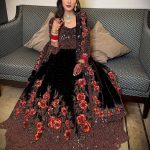 Women's Black Color Full Sequence Diamond Work Party Wear Gown