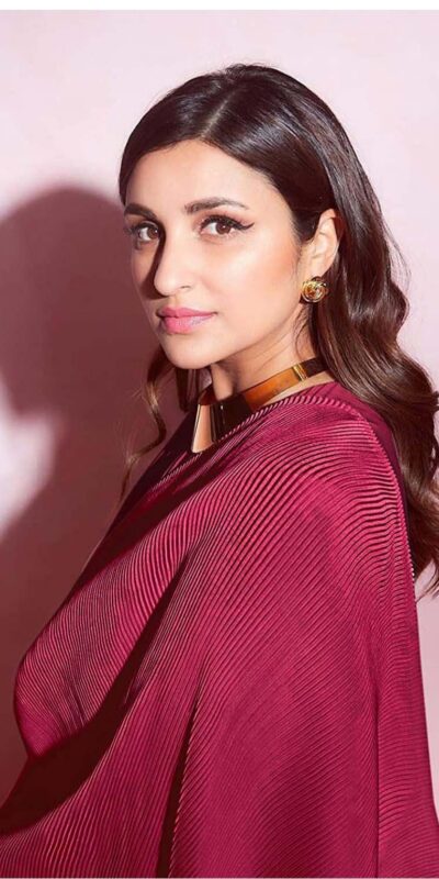 BT 1083 Red Saree : Premium Chinon Silk Work : Pleating Work Casual, Party Wear, Wedding Parineeti Chopra Pleated Saree @1499/- | Bollywood Sarees, Creative Sarees, Designer Sarees, Embroidered Sarees, Party Wear Sarees, Sarees