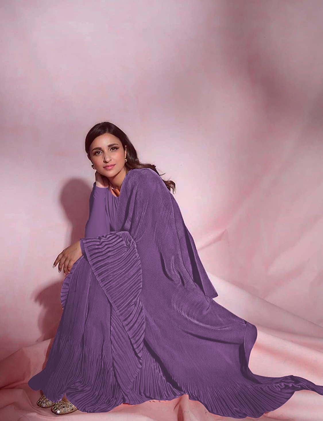 SN 706 Light Purple Saree : Japan Satin Silk Work : Fancy Pleating Work Casual, Party Wear, Wedding Designer Light Purple Saree @1399/- | Bollywood Sarees, Creative Sarees, Designer Sarees, Embroidered Sarees, Ethnic Saree, Modern Digital sarees, Party Wear Sarees, Sarees