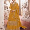 Adorable Yellow Color Georgette With Embroidery Sharara Suit