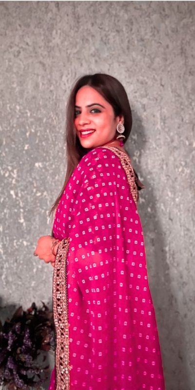 Brilliant Wine Color Printed Georgette With Sequence Embroidery Lace Saree