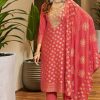 Mesmerizing Pink Color Rayon Embroidery Work Printed Kurti