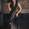 attractive-black-color-georgette-with-sequence-work-saree