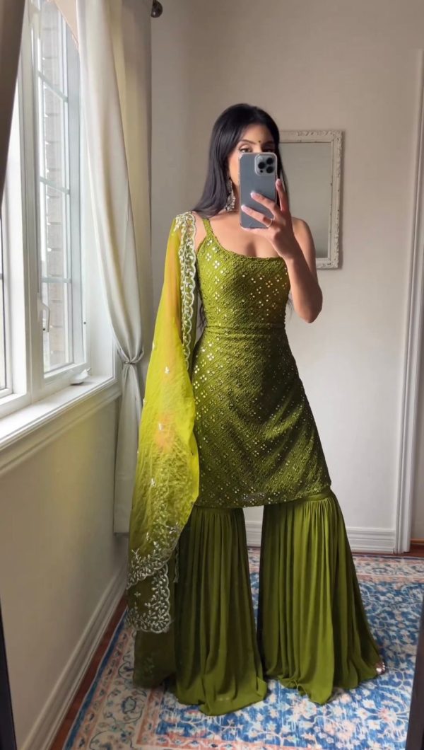 beautiful-green-color-embroidery-with-sequence-work-sharara