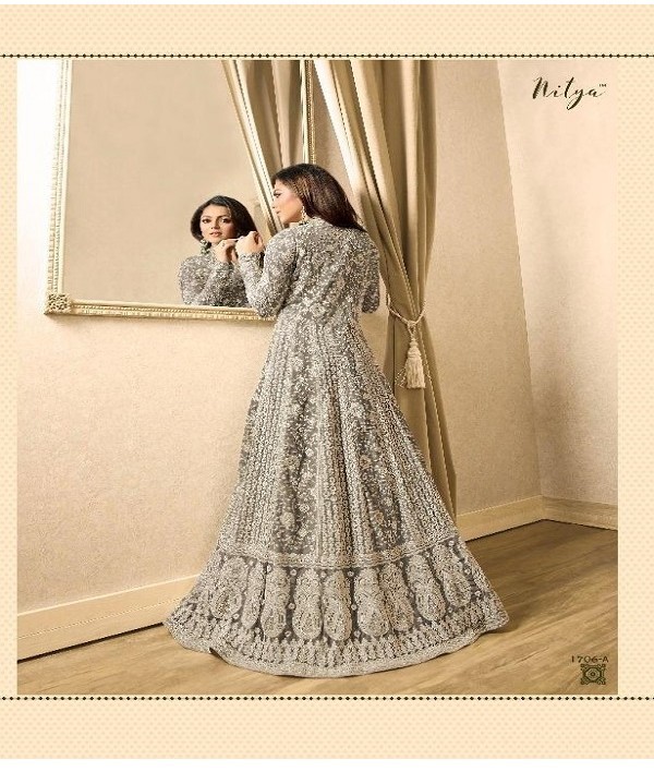 Product Code: LT 1706AColor: Light GreyFabrics: Top Fabric :Georgette Bottom Fabric : Santoon Dupatta Fabric : NazmeenStitch Type: Semi-SttichedSize: Free Size | Anarkali Suits, Bollywood Anarkali, Creative-Anarkali, Designer Anarkali, Embroidered Anarkali, Party Wear Anarkali
