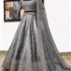 Elegant Grey Color Embroidery Sequence Work Festive Lehenga Choli