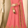 Floor Length Anarkali For Women's In Orange Color With Heavy Georgette