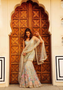 NSR 561 Off White Top : Soft Butterfly Net Sharara : Soft Butterfly Net Work : Embroidery With Heavy Sequence Work Wedding, Party, @2199/- | Casual Suits, Creative suits, Designer Suits, Palazzo Suits, Party Wear Suits, Salwar suit, Straight Suits