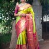 KP 4018 Green Color Soft Lichi Silk Jacquard Work Saree Casual, Party Wear, Wedding, Events Etc. Expected Delivery 4-6 Working Days @1499/- | Bollywood Sarees, Creative Sarees, Designer Sarees, Embroidered Sarees, Ethnic Saree, Modern Digital sarees, Party Wear Sarees, Sarees