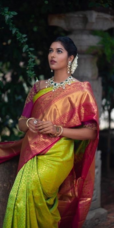 KP 4018 Green Color Soft Lichi Silk Jacquard Work Saree Casual, Party Wear, Wedding, Events Etc. Expected Delivery 4-6 Working Days @1499/- | Bollywood Sarees, Creative Sarees, Designer Sarees, Embroidered Sarees, Ethnic Saree, Modern Digital sarees, Party Wear Sarees, Sarees