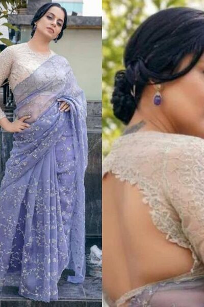 BT-241Color: Grey Fabrics: Lilac Organza With Fancy Thread & Multi Rich Sequence Work Blouse : Taffeta Silk With Fancy Thread & Multi Rich Multi Work | Bollywood Sarees, Creative Sarees, Designer Sarees, Embroidered Sarees, Ethnic Saree, Modern Digital sarees, Party Wear Sarees, Sarees