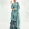 latest-sky-blue-color-georgette-with-embroidery-work-sharara-suit