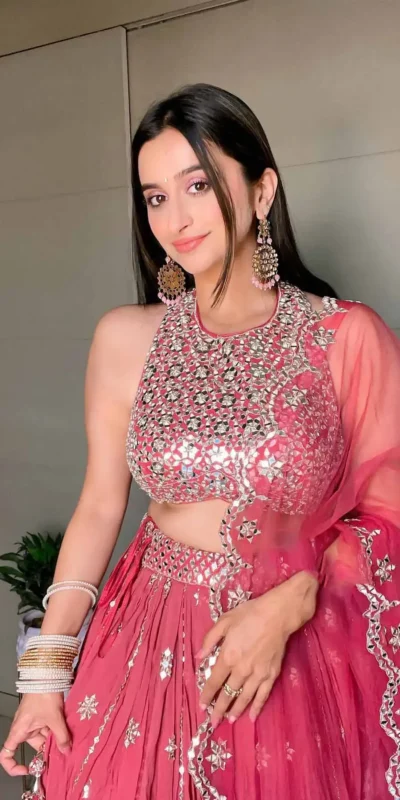 RTC 6295 Pink Lehenga : Georgette Work : Embroidery And Heavy 9mm Sequins Work Wedding Wear Pink Lehenga Wedding, Events @1999/- | Bollywood Lehenga, Creative Lehenga, Designer Lehenga, Embroidered Lehenga, Lehenga, Party Wear Lehenga