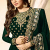 Wonderful Green Color Faux Georgette & Codding Embroidery work Suit