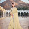 Dazzling Yellow Color Bright Organza Silk Sequence Work Saree