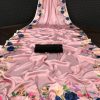 Fancy Peach Color Devsena Soft Silk Saree Digital Print Saree