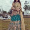 Fine Royal Blue Net Coding sequence Embroidery Lehenga Choli