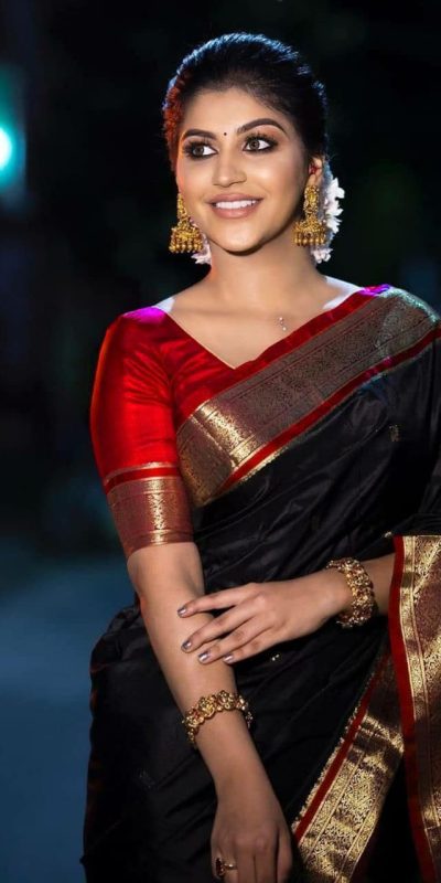 Majestic Black Color Soft Lichi Silk Jacquard On All Over Saree