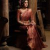Majestic Maroon Color Banarasi Soft Silk Ordinary Design Saree