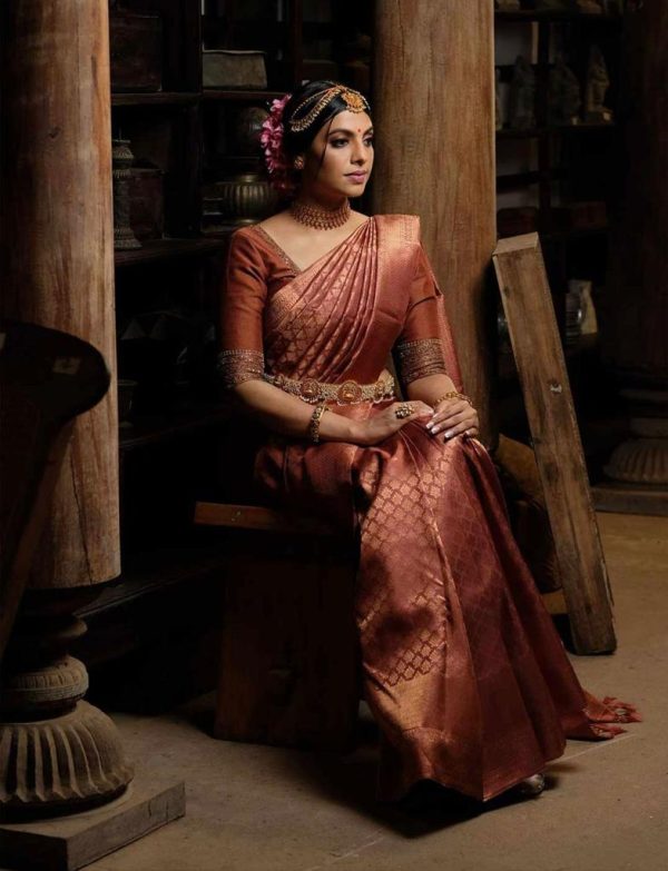 Majestic Maroon Color Banarasi Soft Silk Ordinary Design Saree 2