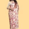 Nice Cream Color Devsena Soft Silk Digital Printed Work Saree