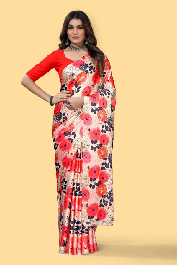 Nice Rose Pink Color Devsena Soft Silk Digital Printed Saree