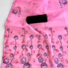 Perfect Pink Color Organza beautiful floral Digital Print Saree