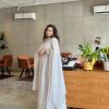 Pure White Color Georgette Embroidery Sequence Salwar Suit