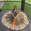Resplendent Multi Color Foix Georgette With Digital Printed Gown
