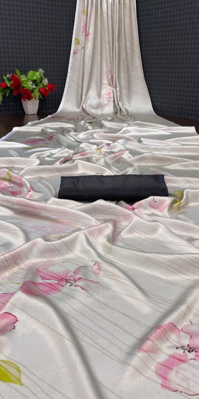 Softly Baby Pink Color Devsena Soft Silk Saree Digital Print Saree