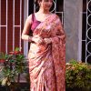 Softly Pink Color Heavy Devsena Soft Silk Digital Printed Saree