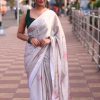 Softly White Color Heavy Devsena Soft Silk Digital Printed Saree