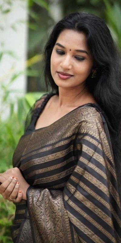 KP 4085 Black Color Soft Lichi Silk Jacquard On All Over Saree Casual, Party Wear, Wedding, Events Etc. Expected Delivery 4-6 Working Days @1399/- | Bollywood Sarees, Creative Sarees, Designer Sarees, Embroidered Sarees, Ethnic Saree, Modern Digital sarees, Party Wear Sarees, Sarees