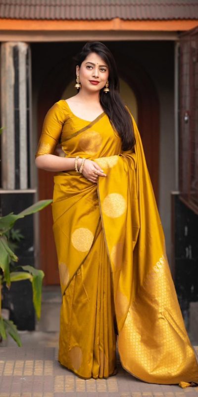 KP 5062 Mastered Gold Color Soft Lichi Silk Cloth Rich Pallu Work Saree Casual, Party Wear, Wedding, Events Etc.   Expected Delivery 4-6 Working Days @ 1299/- | Bollywood Sarees, Creative Sarees, Designer Sarees, Embroidered Sarees, Ethnic Saree, Modern Digital sarees, Party Wear Sarees, Sarees