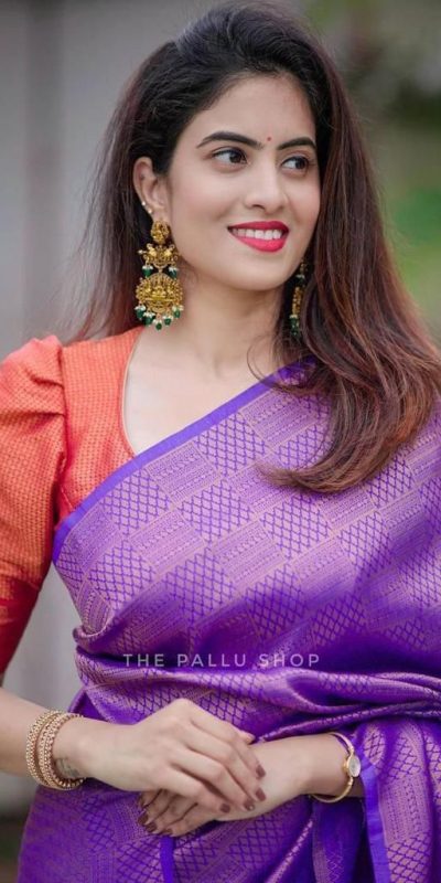 KP 4099 Purple Color Soft Lichi Silk Cloth Rich Pallu All Over Saree Events Casual, Wedding, Festive, Events Etc. Expected Delivery  4-6 Working Days @1349/- | Bollywood Sarees, Creative Sarees, Designer Sarees, Embroidered Sarees, Ethnic Saree, Modern Digital sarees, Party Wear Sarees, Sarees