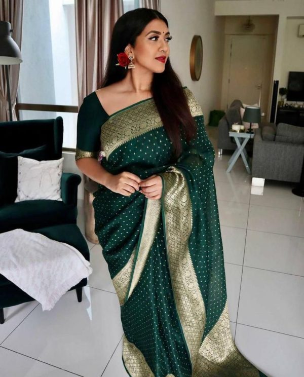 KP 4012 Stone Green Color Soft Lichi Silk Cloth Rich Pallu Work Saree Casual, Party Wear, Wedding, Events Etc.   Expected Delivery 4-6 Working Days @ 1349/- | Bollywood Sarees, Creative Sarees, Designer Sarees, Embroidered Sarees, Ethnic Saree, Modern Digital sarees, Party Wear Sarees, Sarees