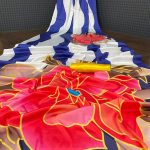 Aglow White & Blue Color Devsena Soft Silk Digital Printed Saree