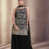 Artful Black Color Georgette Embroidery Work Salwar Suit