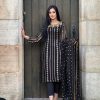 Classic Black Color Georgette Embroidery Sequence Salwar Suit