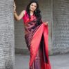 Dazzling Navy Blue Color Soft Silk Beautiful Rich Pallu All Over Saree