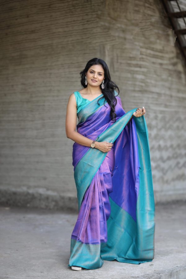 Dazzling Royal Blue Color Soft Silk Beautiful Rich Pallu All Over Saree scaled 2