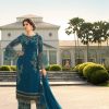 Elegant Royal Blue Color Georgette Embroidered Salwar Suit