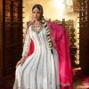 Elegant White Color Chinon Silk Embroidery Sequence Salwar Suit