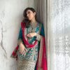 Hansika Motwani Blue Color Georgette Embroidery Salwar Suit